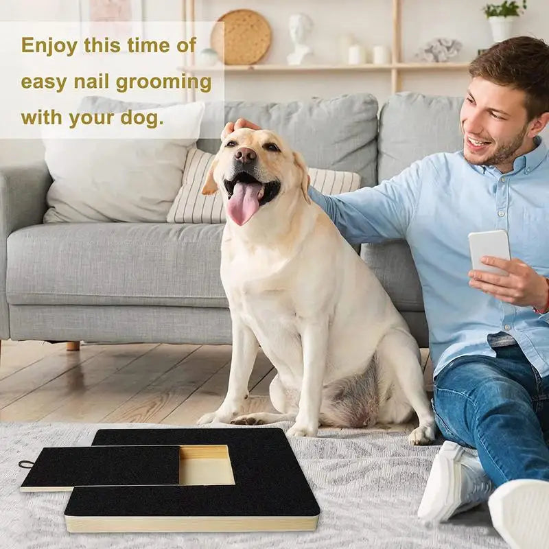 Adjustable Wooden Scratching Board For pet Nail Trimming