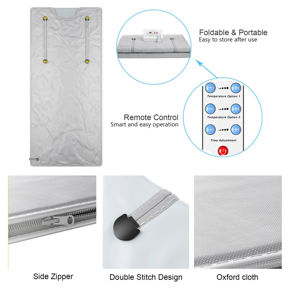 Slimming Fat Burning Sauna Blanket Device Body Relax Thermal Lose Weight Beauty Machine for Home Use Salon Spa