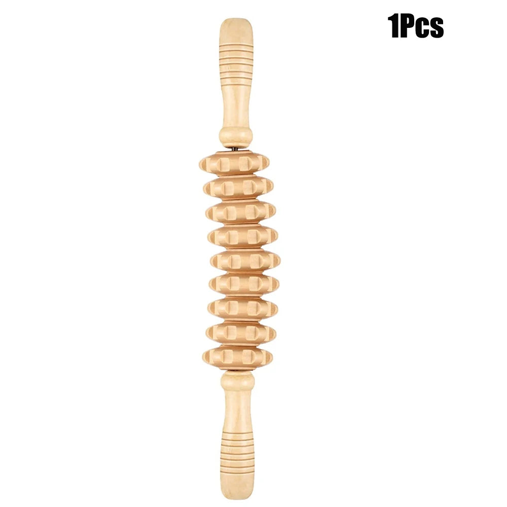 Wooden Therapy Cellulite Massage Tools, For Neck ,Leg ,and Back Pain Relief