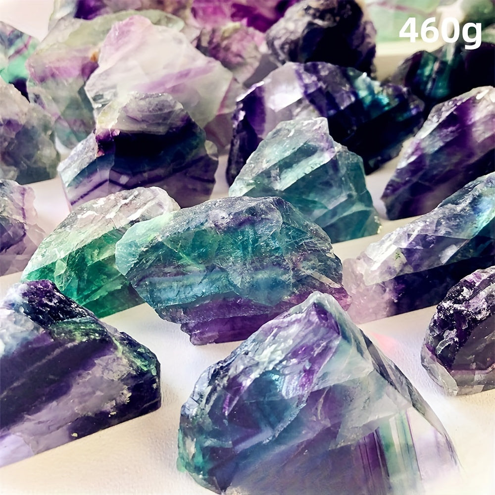 1.2 Lb Large Rough Fluorite Stone Raw Fluorite Crystal Stone Natural Rainbow Fluorite Purple Fluorite Green Fluorite Crystal Stone Mineral Specimen Gemstone Healing Crystals and Stones