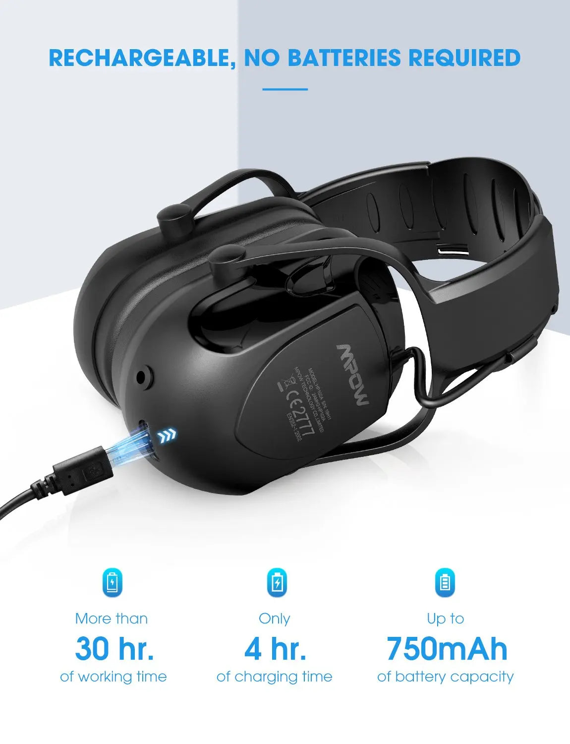 Mpow Upgraded Bluetooth Noise Reduction Headphones