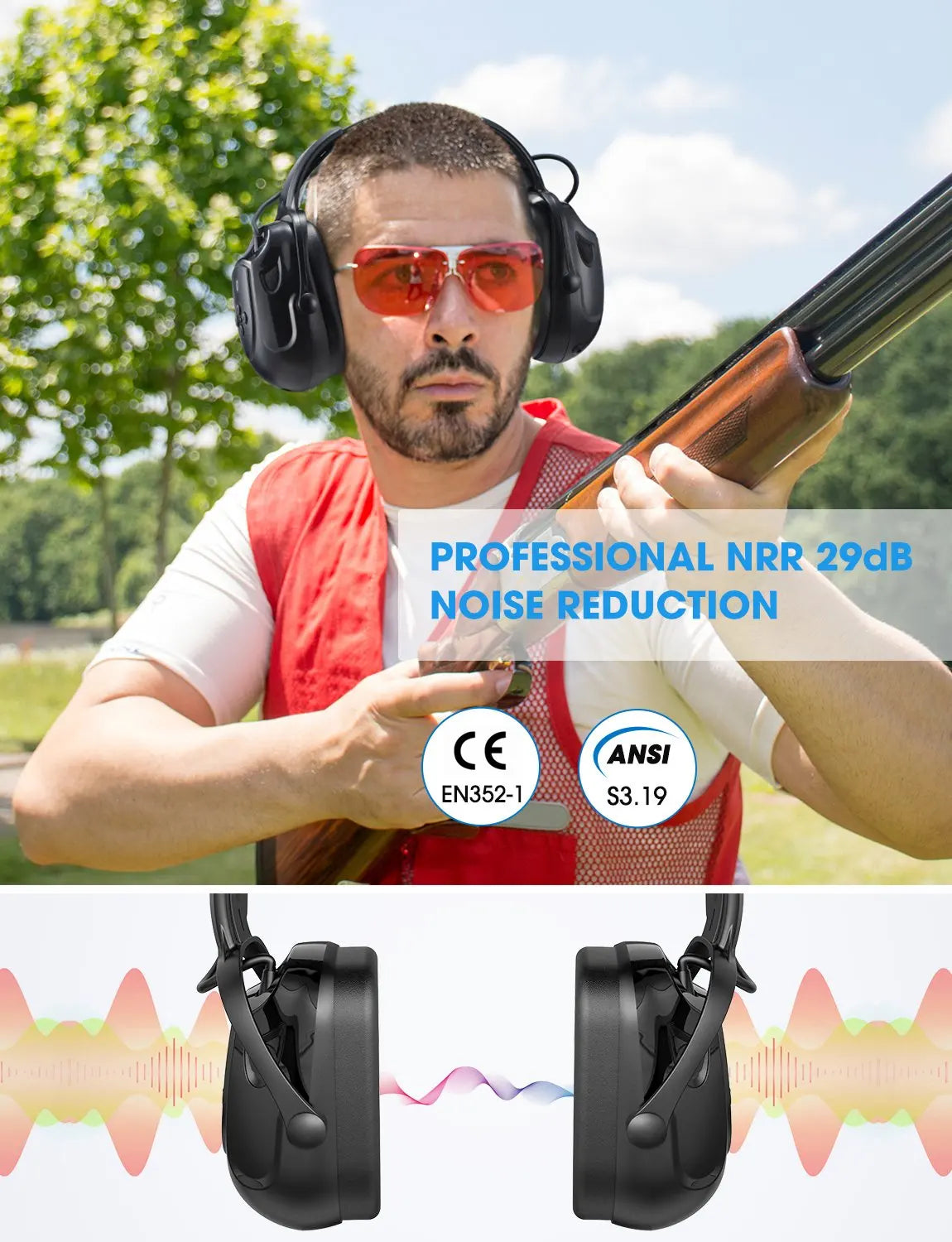 Mpow Upgraded Bluetooth Noise Reduction Headphones