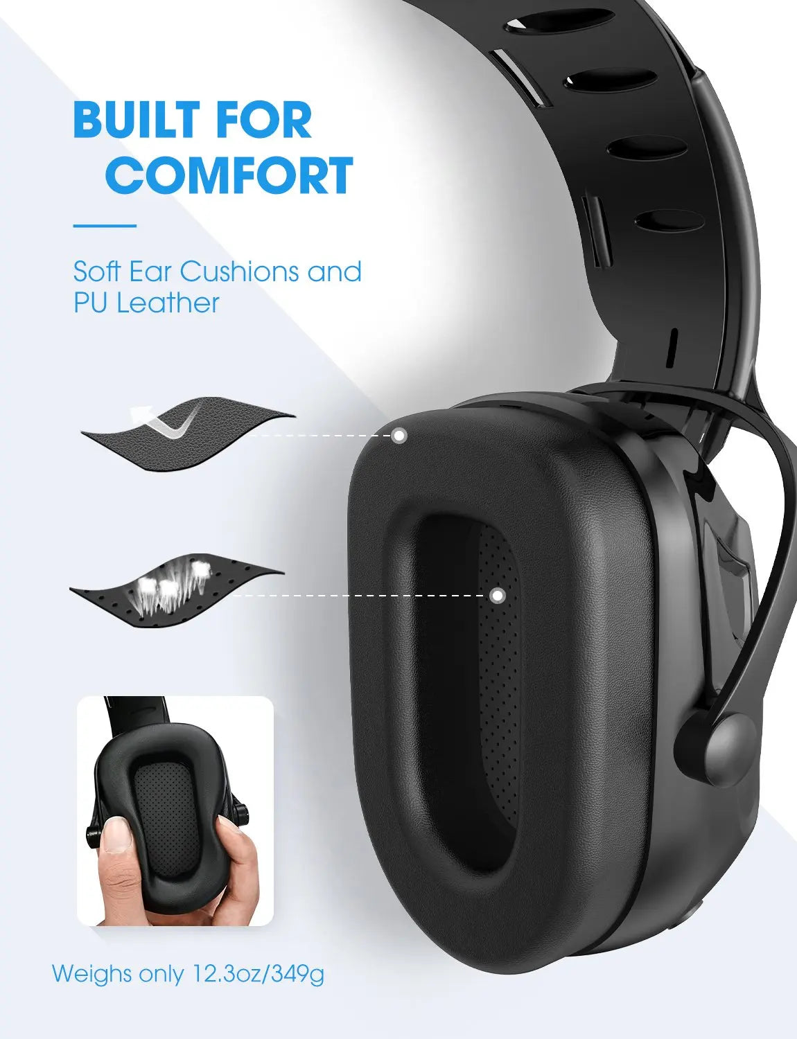 Mpow Upgraded Bluetooth Noise Reduction Headphones