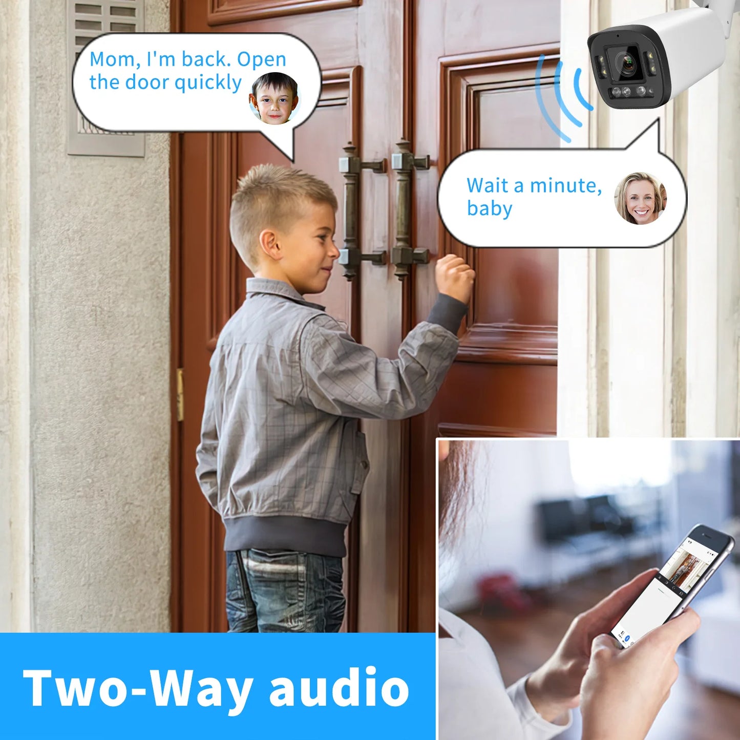 8MP Bullet Video Surveillance Camera w/ Built in Mic and 5X Zoom