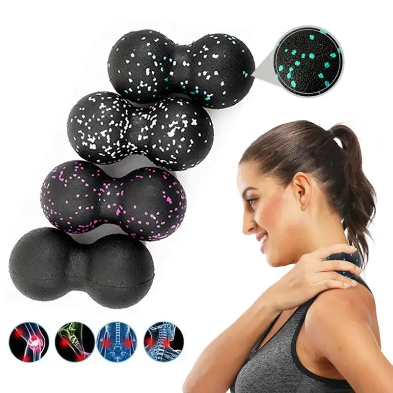 A peanut shaped massage ball, deep muscle relaxation massage ball, lightweight exercise muscle relaxation yoga ball