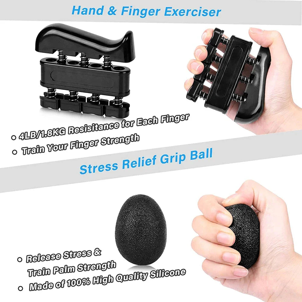 1-6 Pack Hand Grip Strengthener for Muscle Building and Injury Recovery