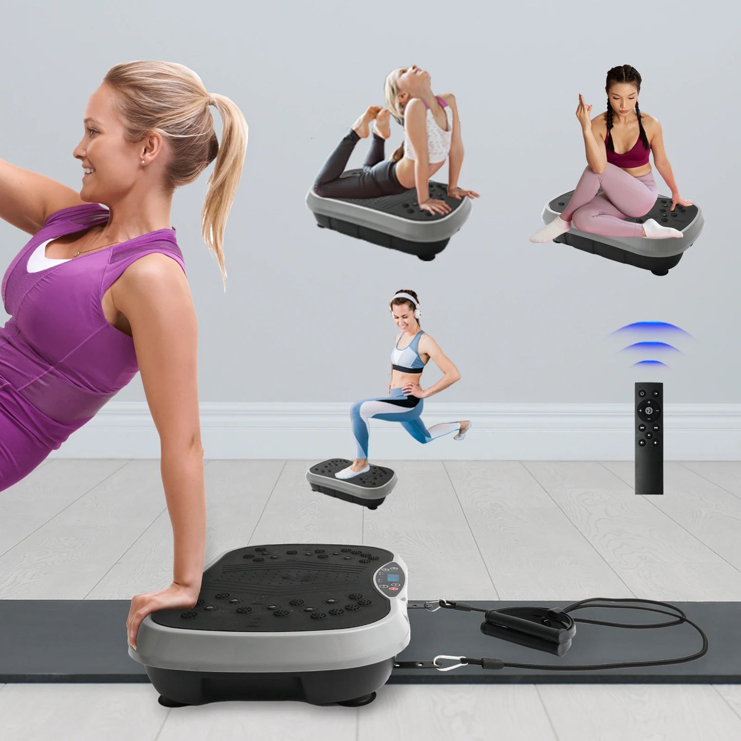 Vibration Plate Exercise Machine Fat-Burning whole Body Workout Portable Fitness Equipment