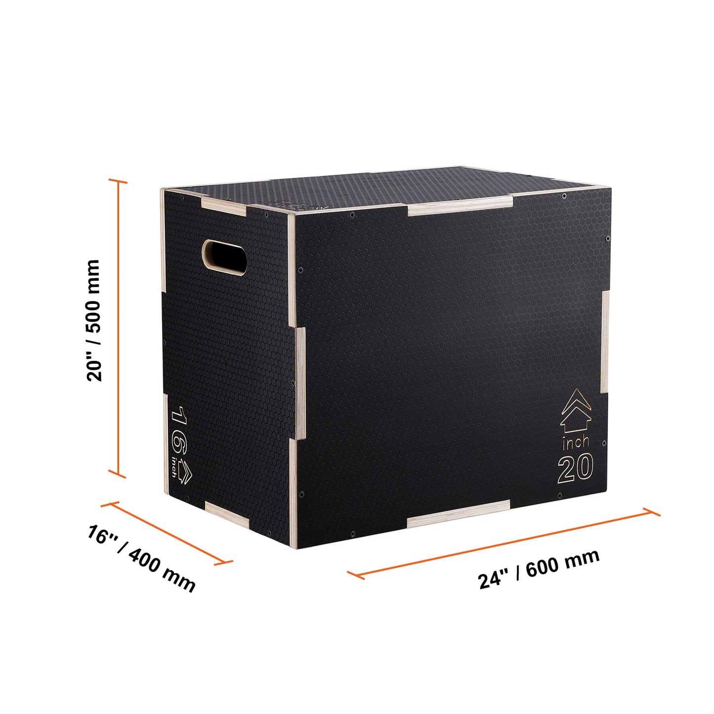 SucceBuy 3 in 1 Plyometric Jump Box  For Home Gym Conditioning and Strength Training