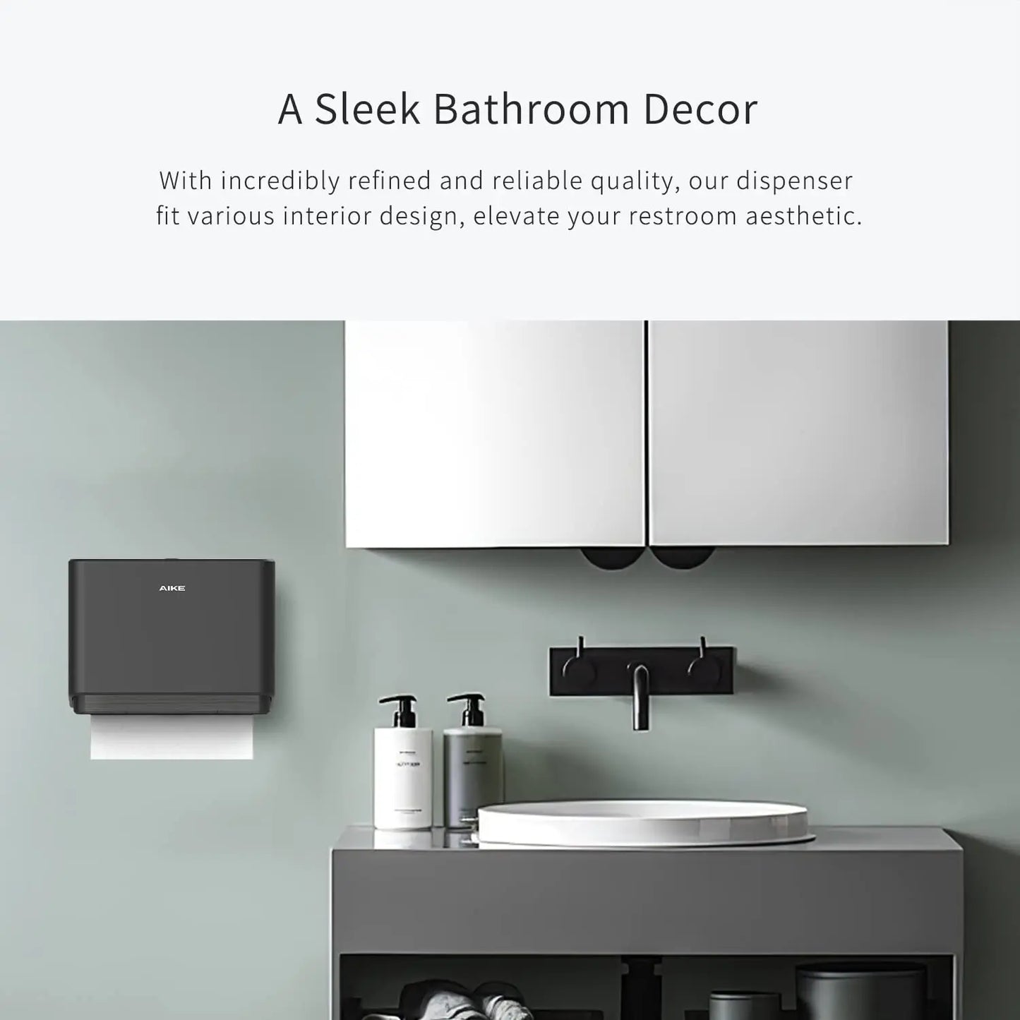 AIKE Wall Mount Paper Towel Holder w/ smart lock