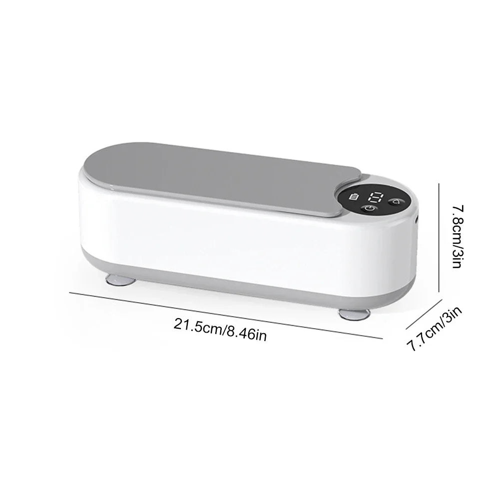 Ultrasonic Jewelry Cleaner Machine Portable Glasses Cleaner Eyeglass Washing Tool USB Rechargeable for Retainer Eyeglass Watches

Ultrasonic jewelry Cleaner