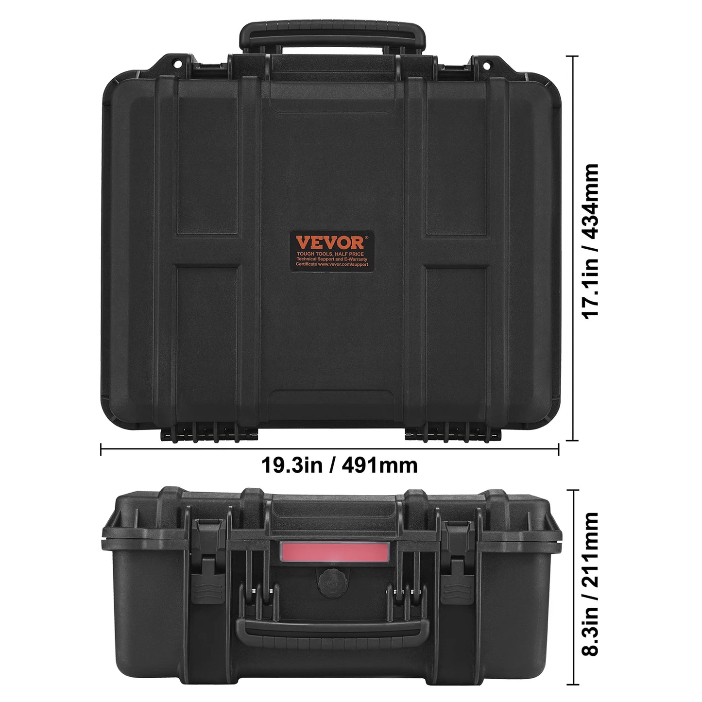 Vevor Lockable Hard Pistol Case w/ foam lining