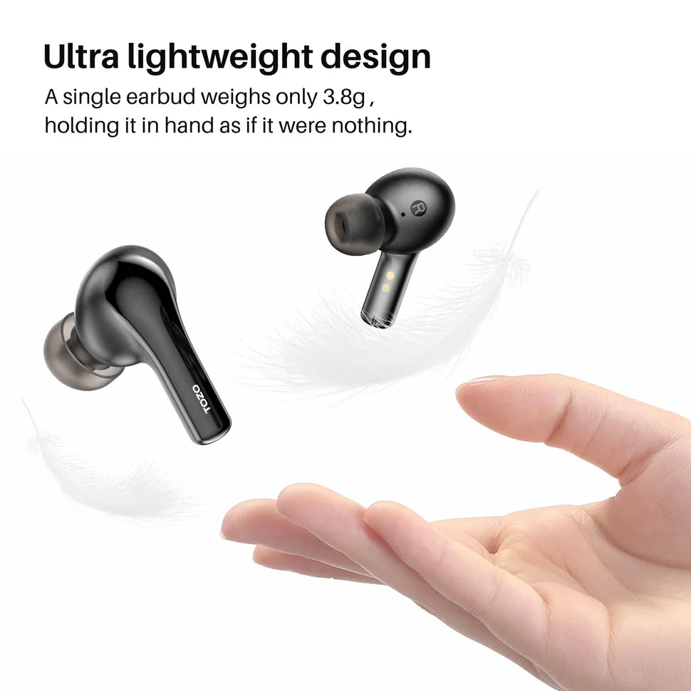 Refurbished TOZO TWS Earbuds ENC HD Call Wireless Bluetooth Sport Headsets Earphones Ultralight Portable