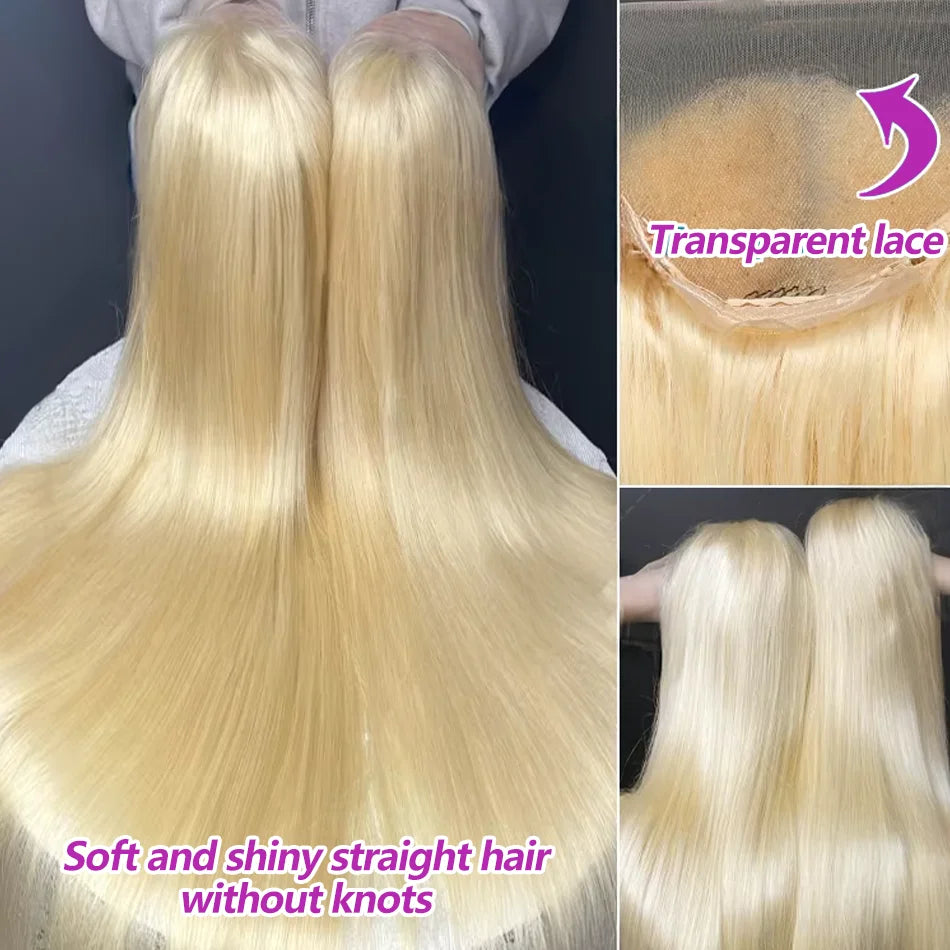 Mossily HD 613 Blonde Straight 13x4 13x6 Transparent Lace Front Human Hair Wigs Brazilian Lace Frontal Wig Pre Plucked

Mossily Blonde Human Hair wig