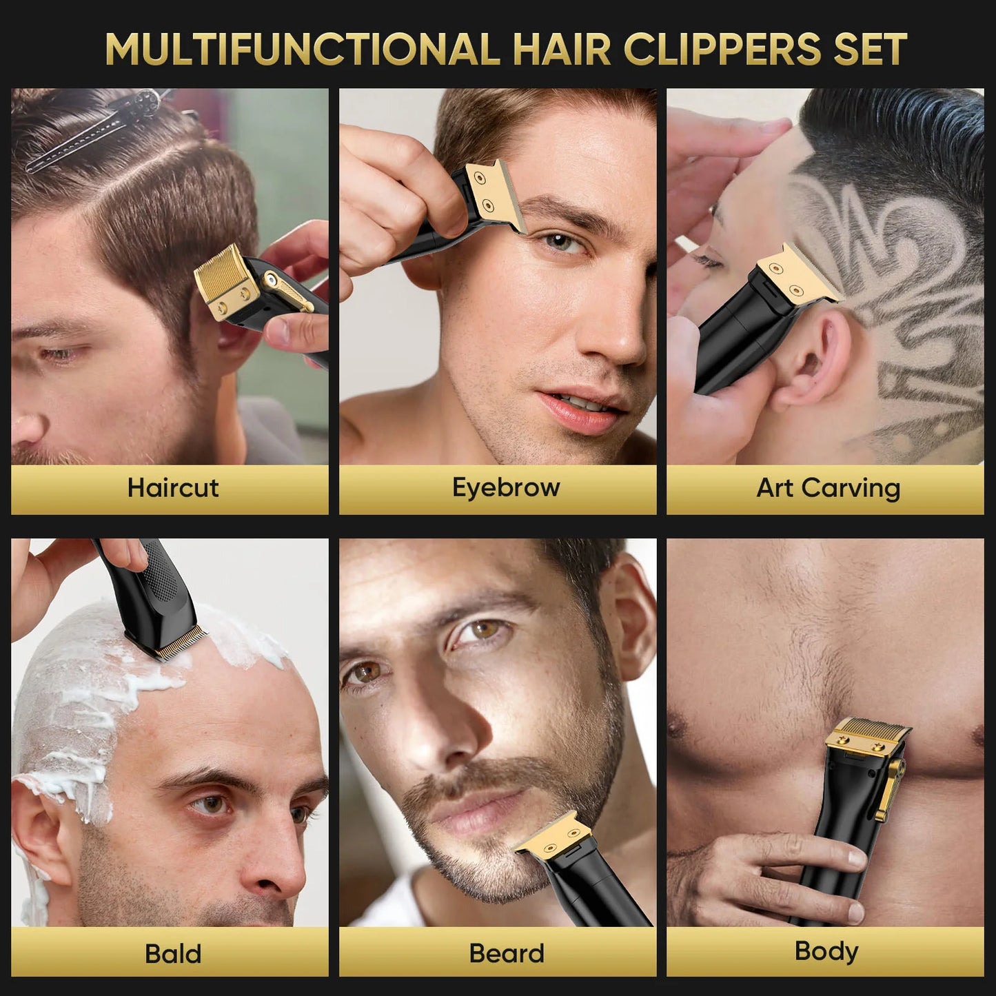 Sejoy Professional rechargeable Electric Hair Clippers Kits