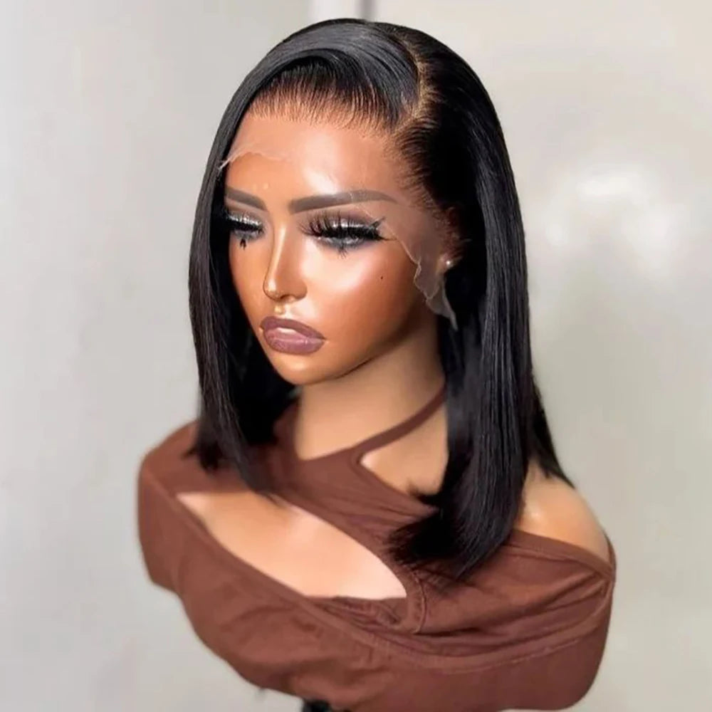 Human Hair Glueless Bob Wig 13x4