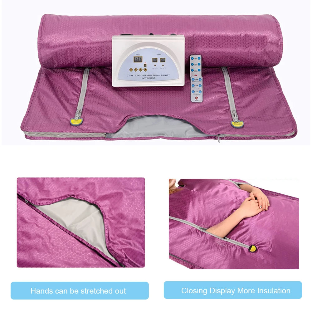 Slimming Fat Burning Sauna Blanket Device Body Relax Thermal  Lose Weight Beauty Machine for Home Use Salon Spa