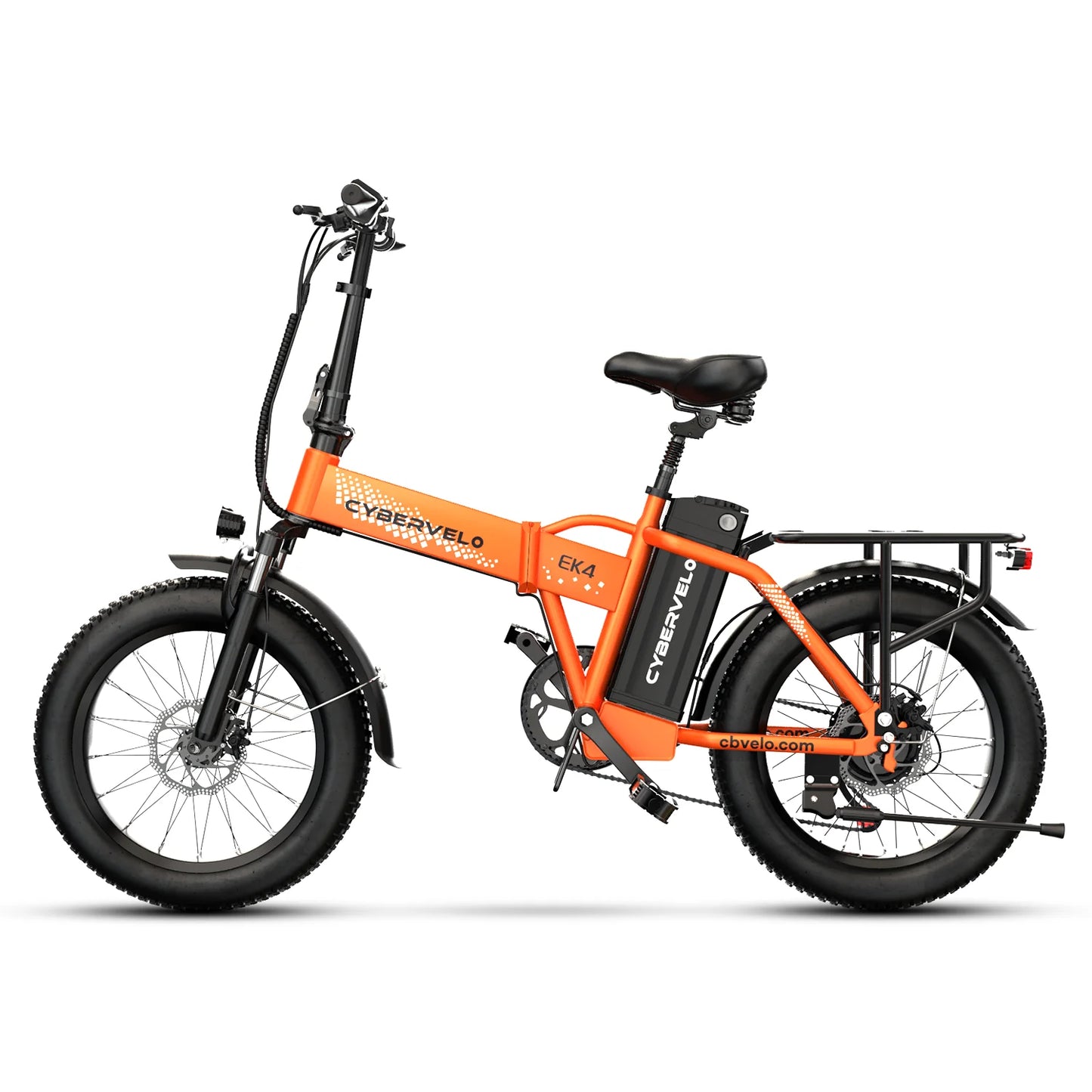 Cybervelo EK4 Electric Bicycle 48V 20.8AH Long Range Off-Road Bike - High Capacity Powerful foldable bicycle