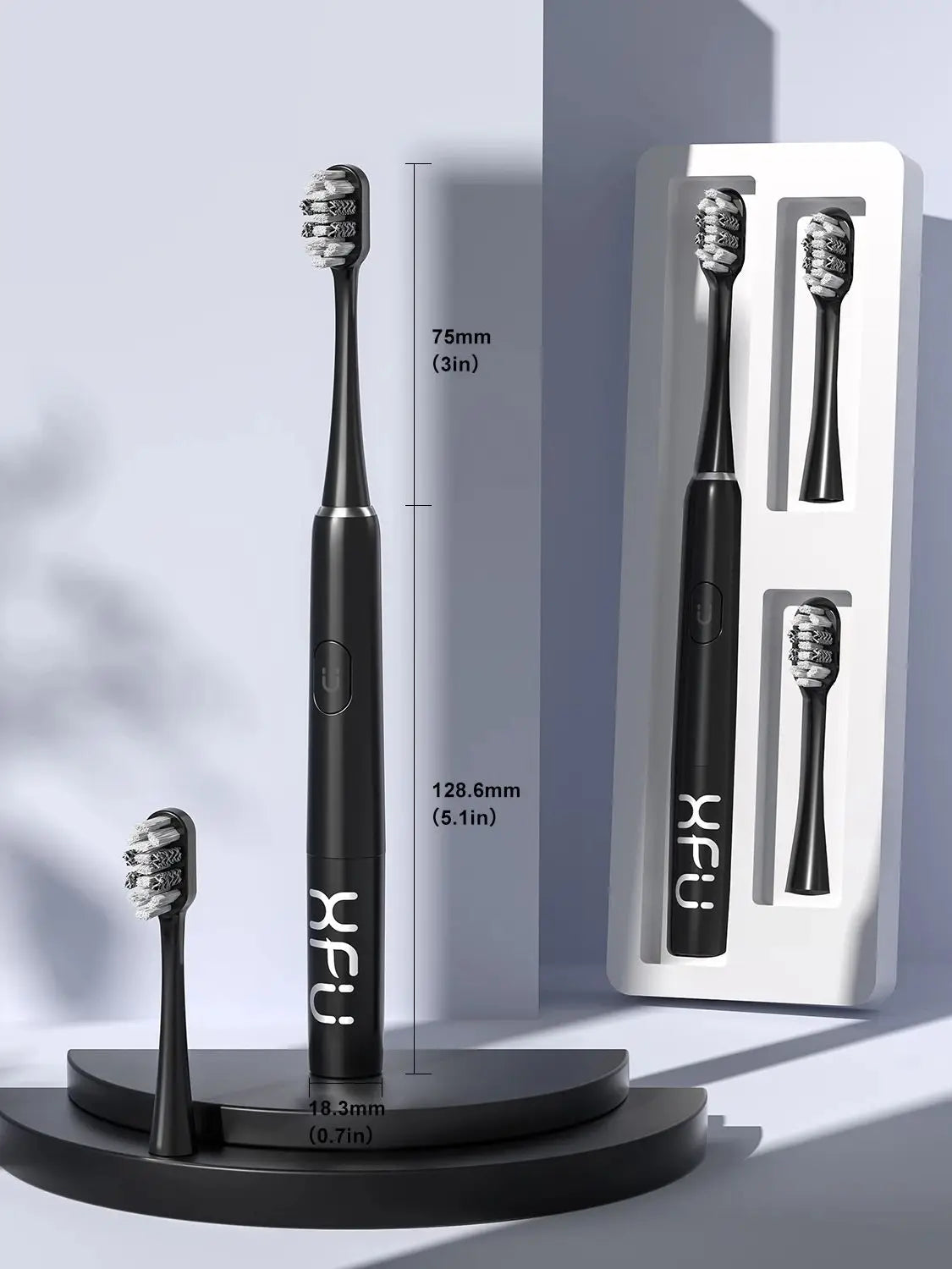 SEAGO Sonic Toothbrush w/ 3 replacement Heads