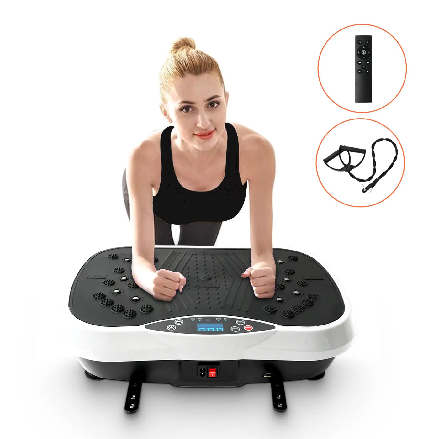 Vibration Plate Exercise Machine Fat-Burning whole Body Workout Portable Fitness Equipment