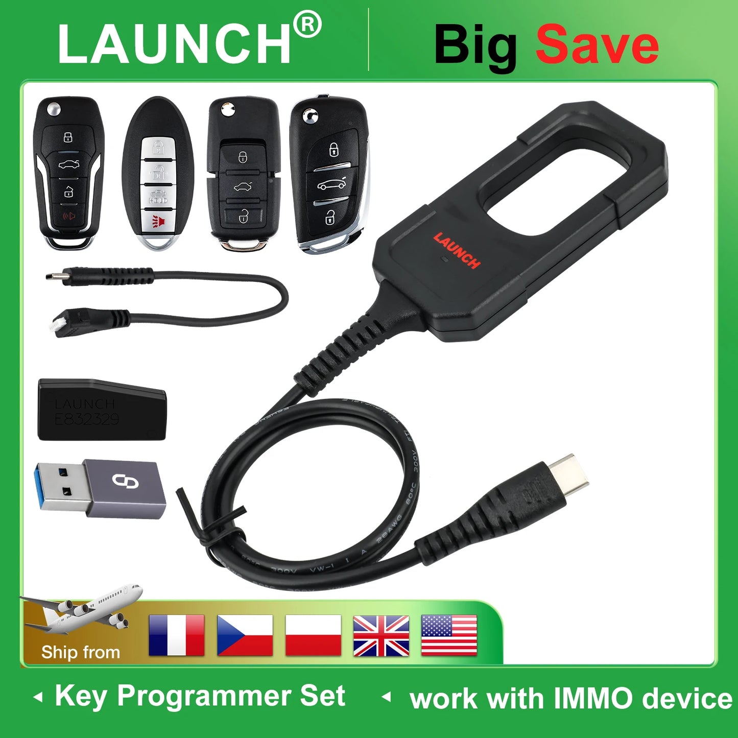 LAUNCH X431 Key Programmer with 4 Keys Settings