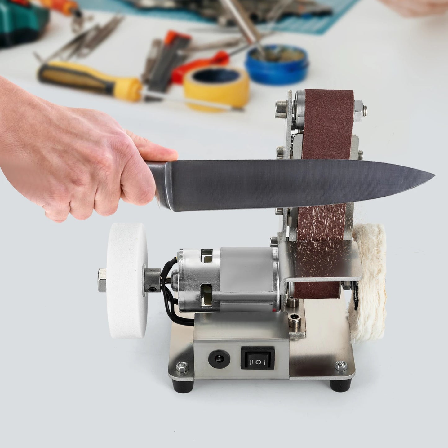 Adjustable Speed Mini Belt Sander/Grinder